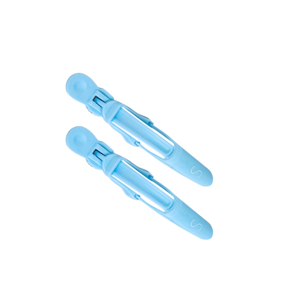 3/$5 Beachwaver- Pastel Blue Darby Clips set (2) Retail $6